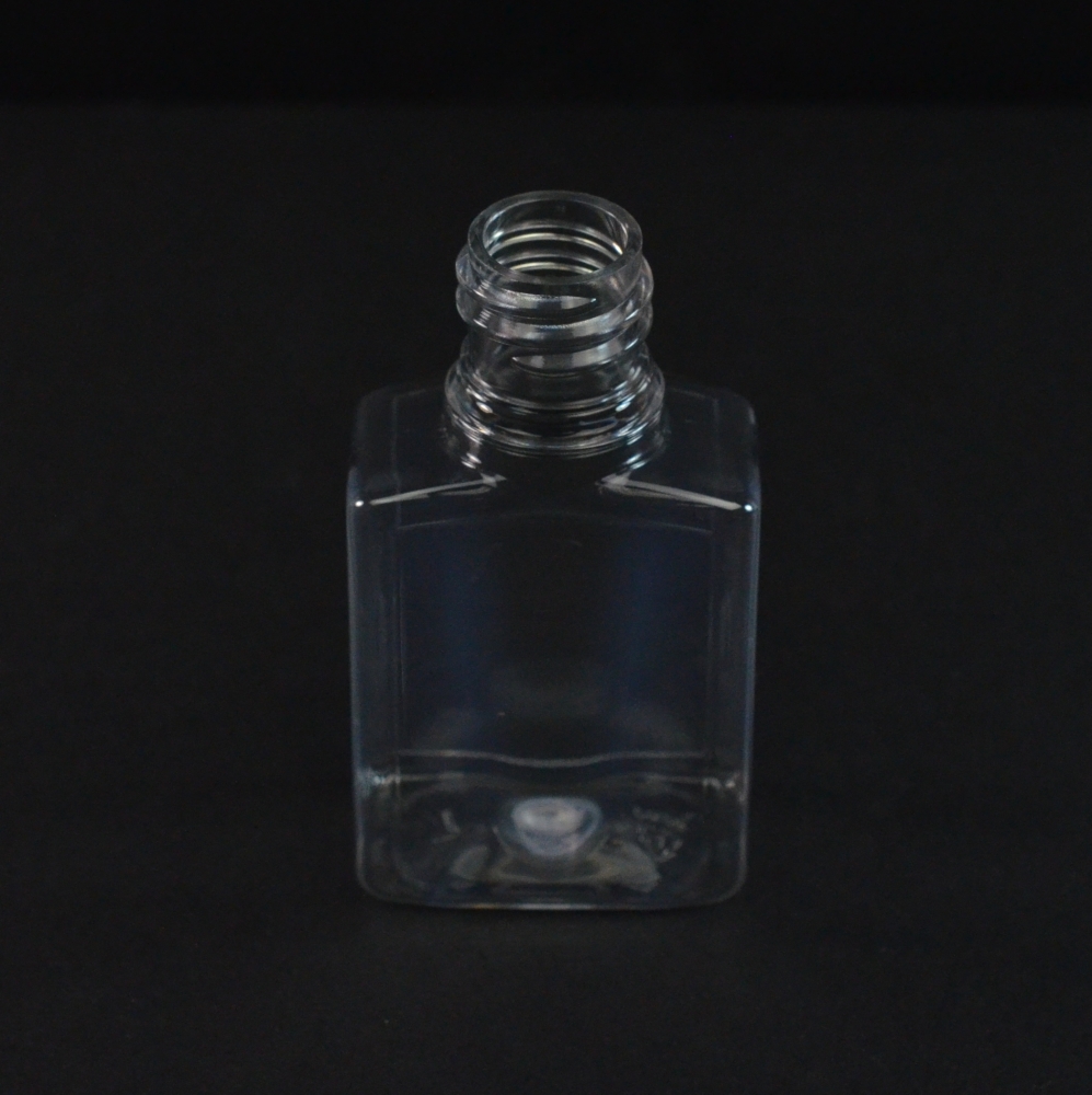 1 oz 18/415 Clear PET Indented Rectangle Amenity Bottle