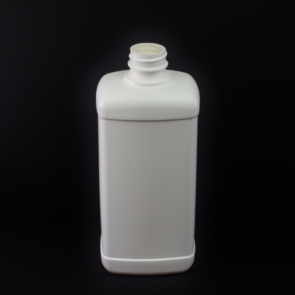 16 oz 28/400 White Blake Oblong HDPE Bottle
