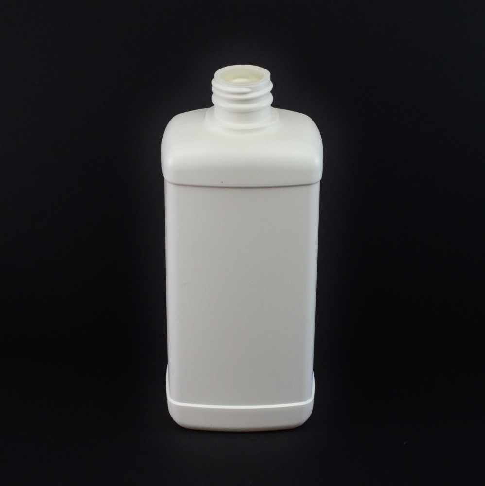 16 oz 28/410 White Blake Oblong HDPE Bottle