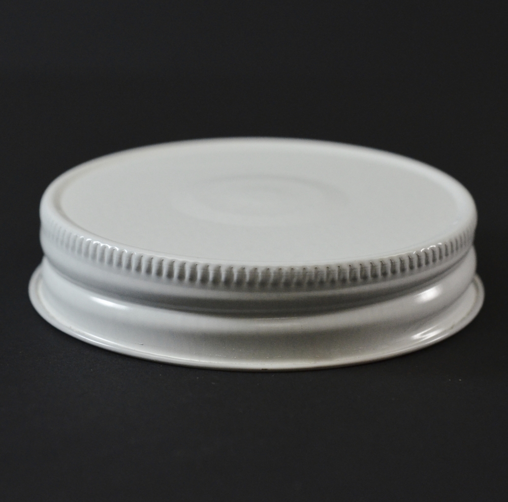 70 G-450 White with Button Metal Cap with Plastisol Liner