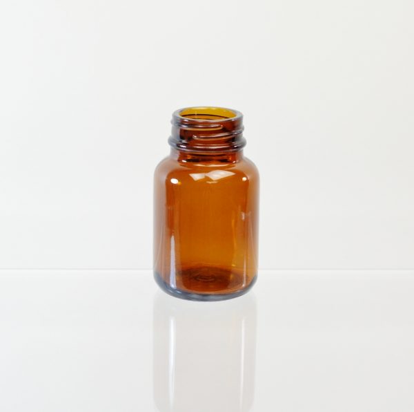 Glass Bottle 60cc Pharmaceutical Packer Amber 33-400_3085