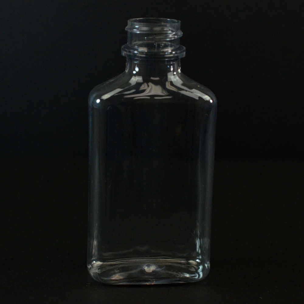 100 ml 24/400 Metric Oblong Clear PET Bottle