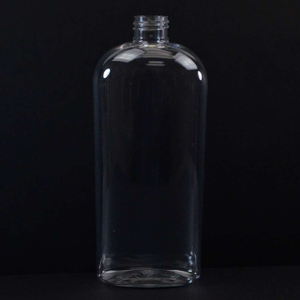 16 oz 24/410 Cosmoval Clear PET Bottle