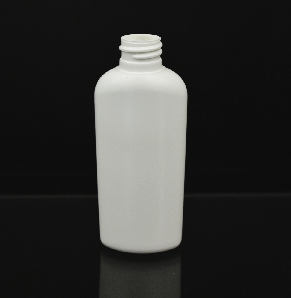 4 oz 20/410 Classic Oval White HDPE Bottle