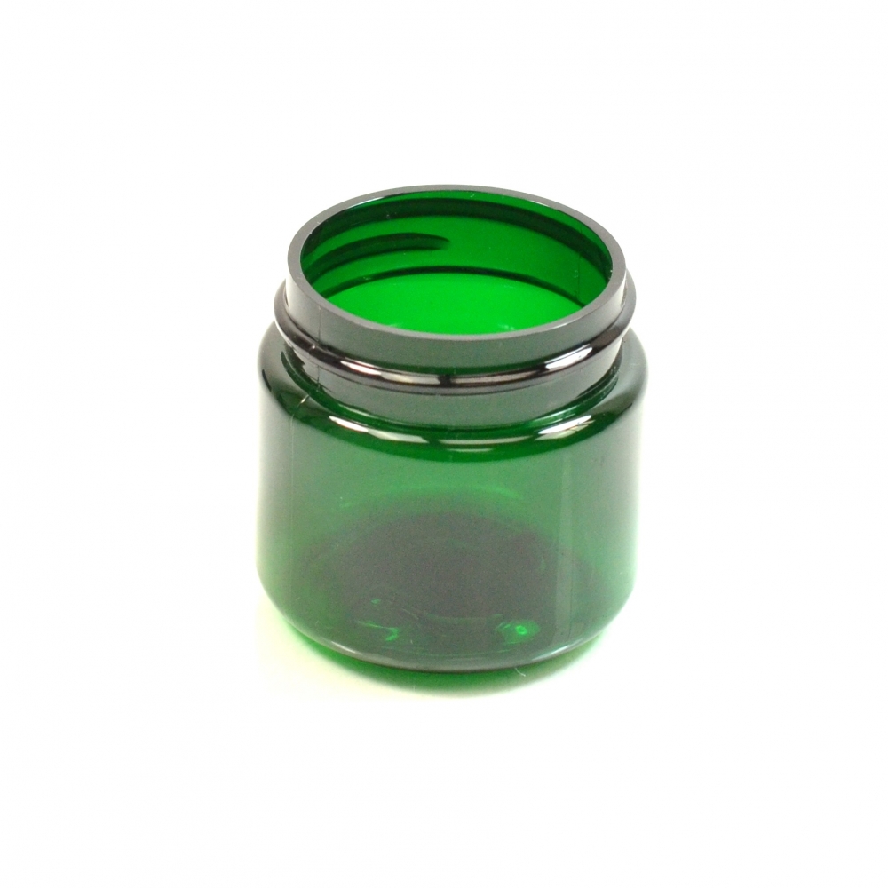 1 oz 38/400 Wide Mouth Emerald PET Jar