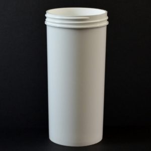 Plastic Jar 10 oz. Regular Wall Straight Base White PP 63-400_1315