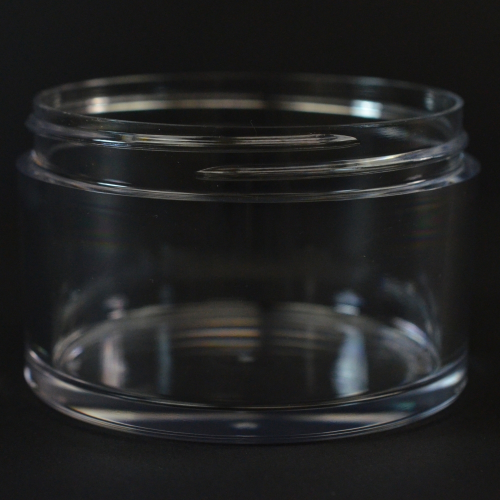 150 ML 75 MM Heavy Wall Low Profile Clear PETG Jar