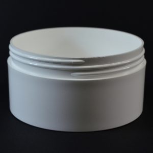 Plastic Jar 16 oz. Thick Wall Straight Base White PP 120-400_1499