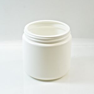 Plastic Jar 16 oz. Wide Mouth White HDPE 89-400_1345