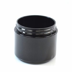 Plastic Jar 2 oz. Double Wall Straight Base Black PP-PP 58-400_1192