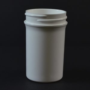 Plastic Jar 2 oz. Regular Wall Straight Base White PP 43-400_1267