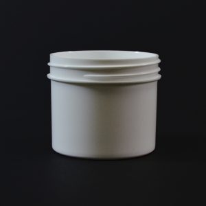 Plastic Jar 2 oz. Regular Wall Straight Base White PP 58-400_1276