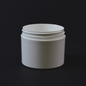 Plastic Jar 3 oz. Thick Wall Straight Base White PP 58-400_1468