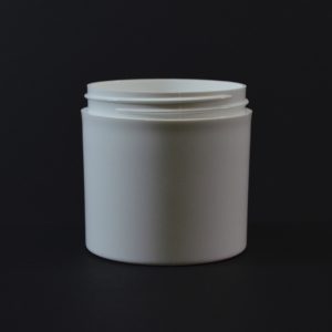 Plastic Jar 6 oz. Thick Wall Straight Base White PP 70-400_1480