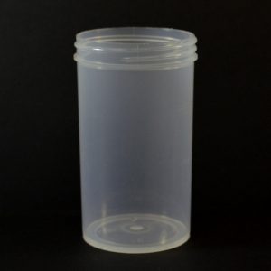 Plastic Jar 8 oz. Regular Wall Straight Base Natural PP 63-400_1305