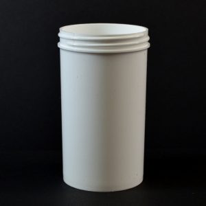Plastic Jar 8 oz. Regular Wall Straight Base White PP 63-400_1306