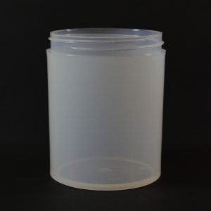 Plastic Jar 8 oz. Thick Wall Straight Base Natural PP 70-400_1486