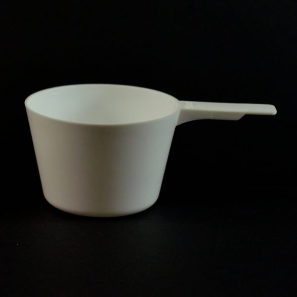 Plastic Measuring Scoop Spoon 90cc White Short Handle_3694