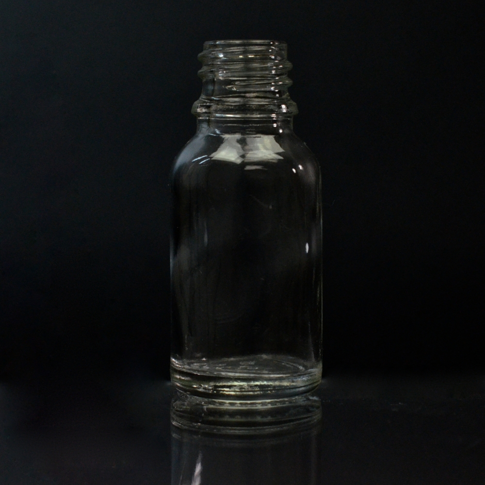 10 ml Euro Dropper 18-DIN Clear Glass Bottle