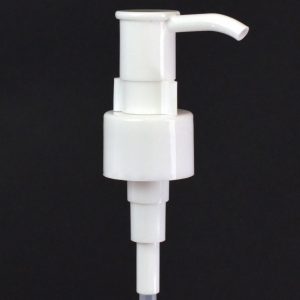 24-410 White Retro Lotion Pump with Clip_4046