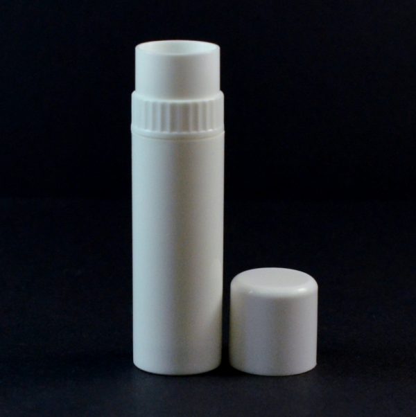 25 oz White Collar Lip Balm Container - 625 Collar_3660