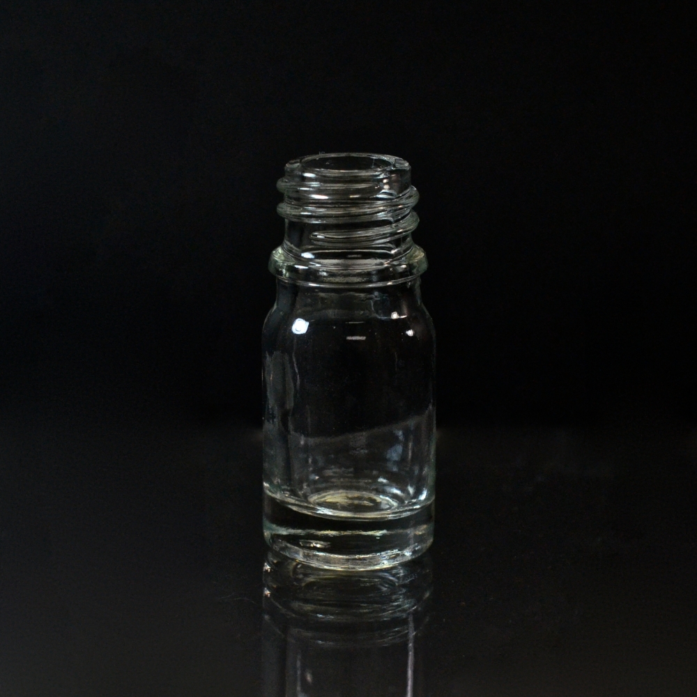 5 ml Euro Dropper 18-DIN Clear Glass Bottle