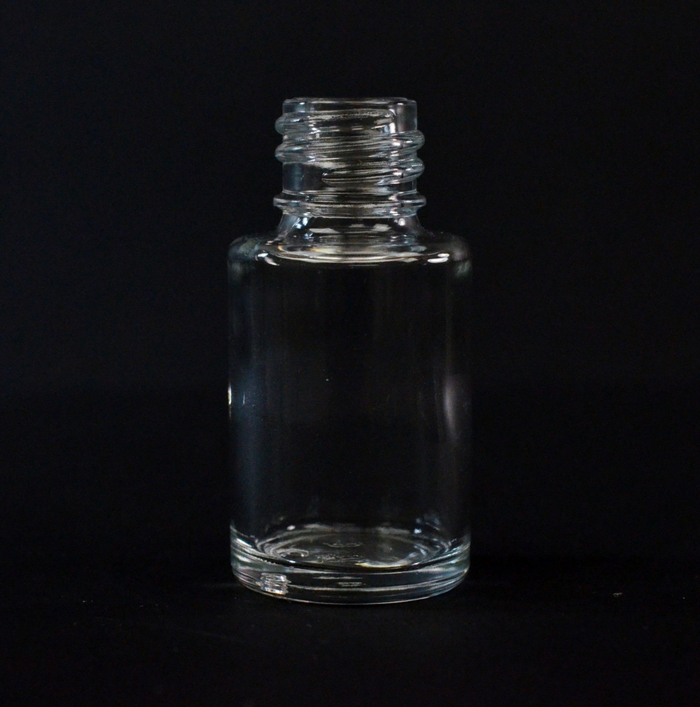 1/2 oz 18/415 Cylinder Clear Glass Bottle
