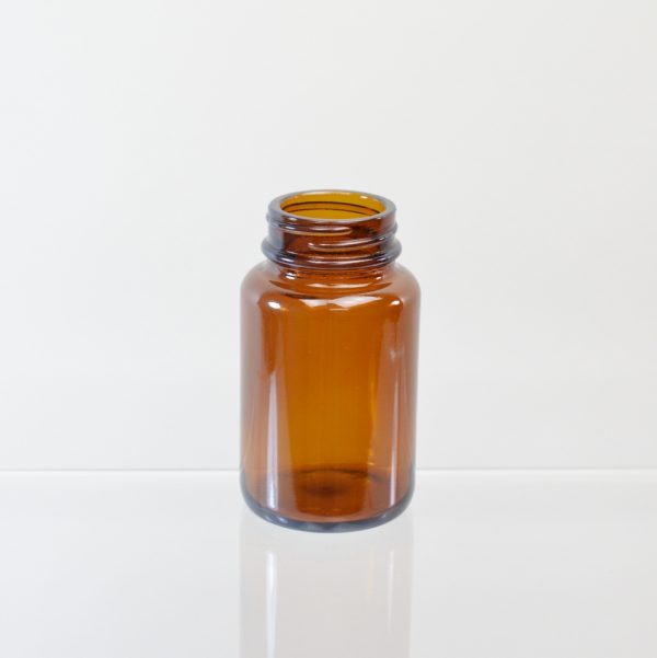 Glass Bottle 100cc Pharmaceutical Packer Amber 38-400_3087