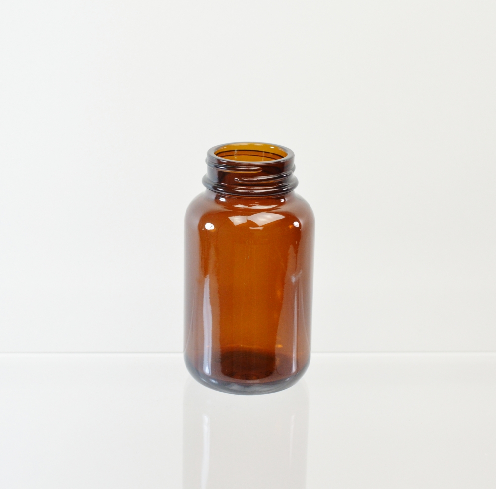 120CC 38/400 Amber Glass Nutritional Supplement Packer