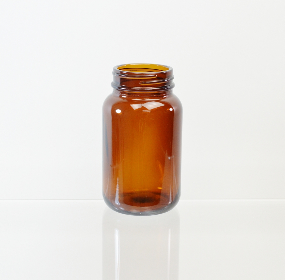 150CC 45/400 Amber Glass Nutritional Supplement Packer