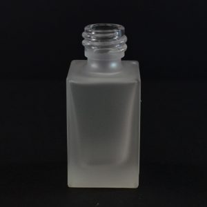 1 oz Frosted Glass Bottle with White Dropper