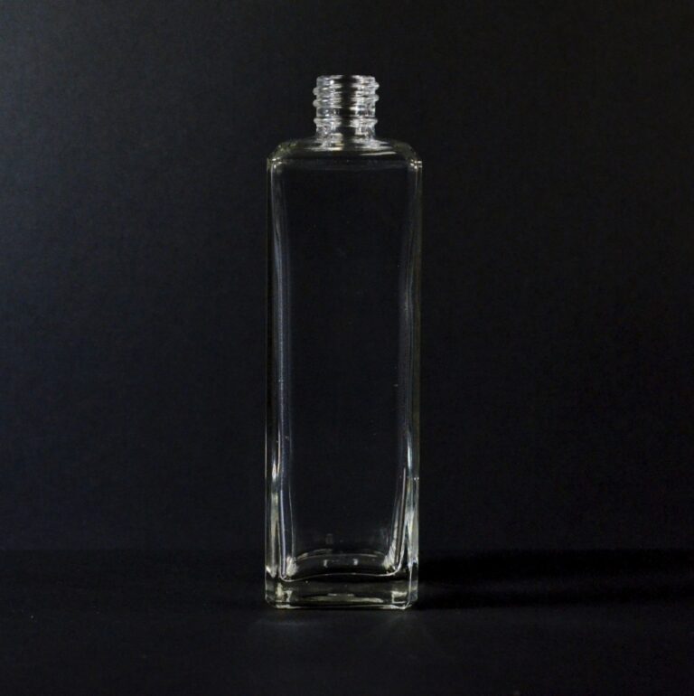 4 oz 18/415 Nancy Square Clear Glass Bottle - PackagingBuyer