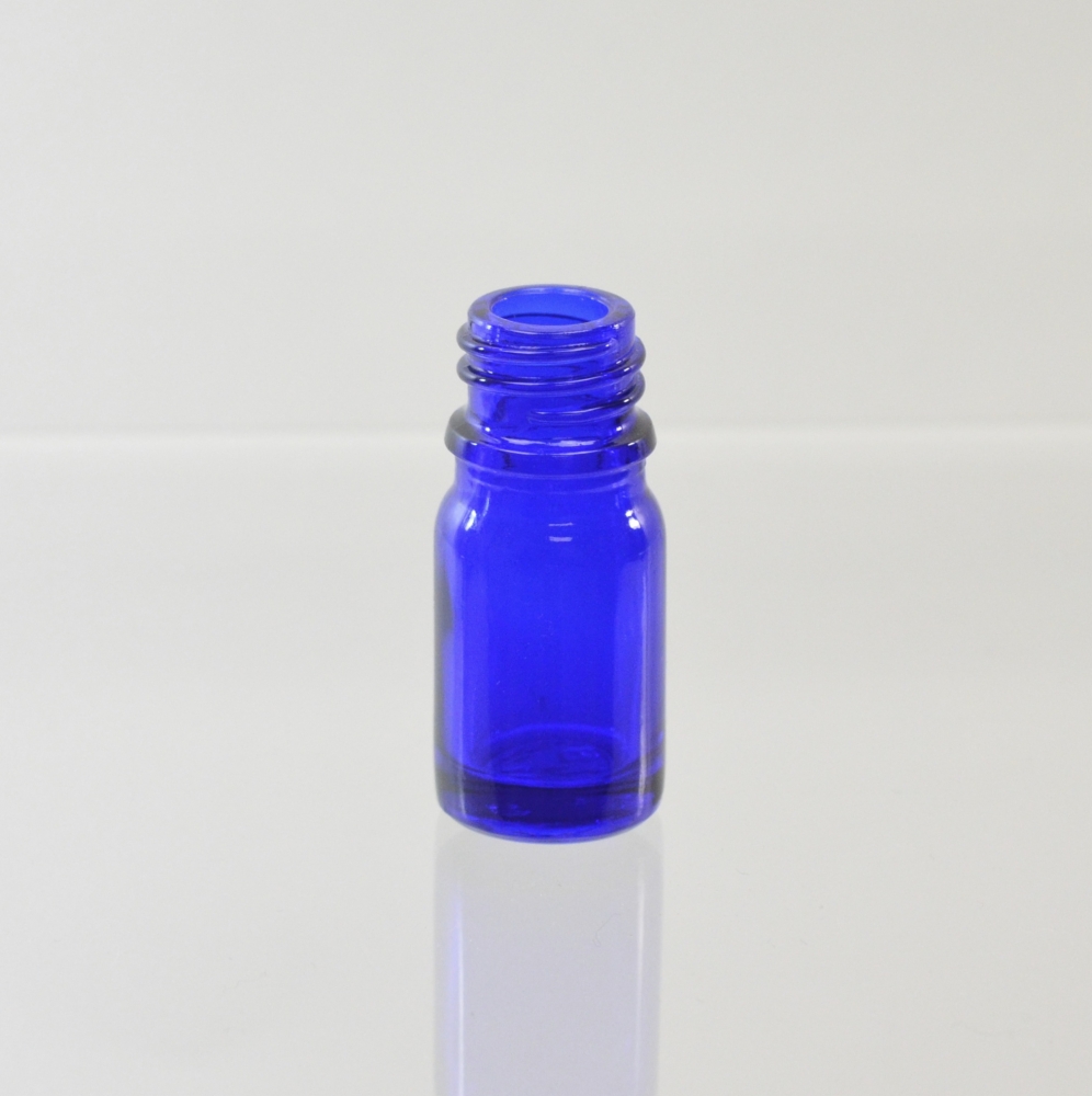 5 ml Euro Dropper 18-DIN Cobalt Glass Bottle