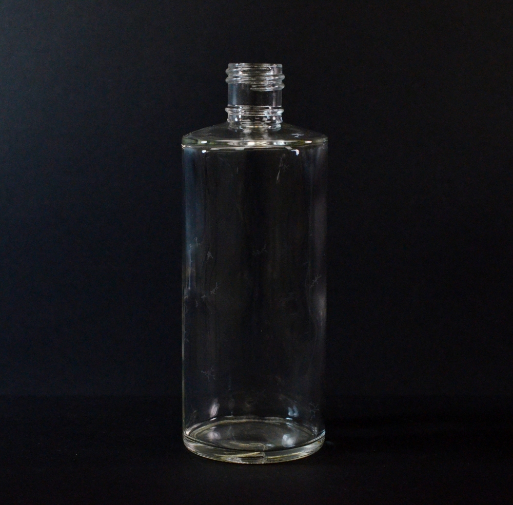 8 oz 22/415 Cylinder Clear Glass Bottle