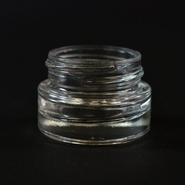 Glass Jar 0.25 oz. Heavy Wall Straight Base Clear 33-400_1106