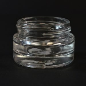 Glass Jar 0.5 oz. Heavy Wall Straight Base Clear 40-400_1107