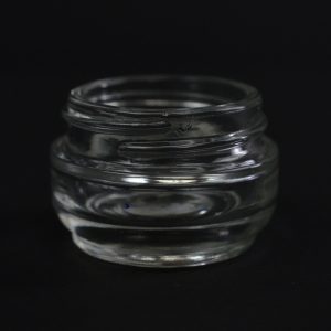 Glass Jar 21ml Regular Wall Round Base Elegante Clear 40-400_1090