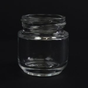 Glass Jar 39ml Regular Wall Round Base Elegante Clear 40-400_1094