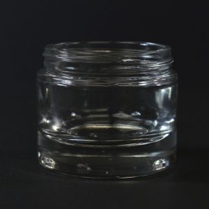 Glass Jar 50ml Heavy Wall Straight Base Penelope Clear 58-400_1131