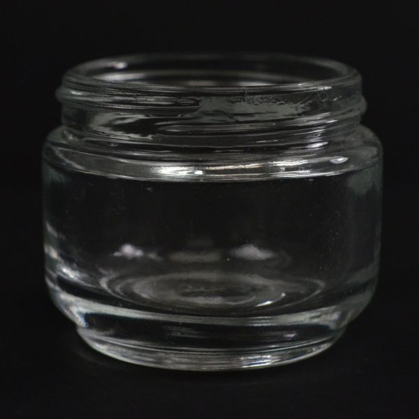 Glass Jar 65ml Regular Wall Round Base Elegante Clear 53-400_1101