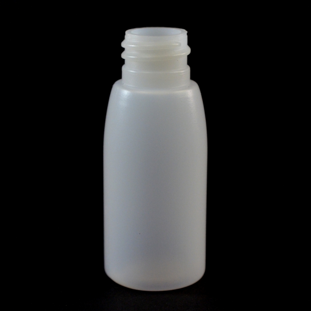 1 oz 20/410 Evolution Round Natural HDPE Bottle