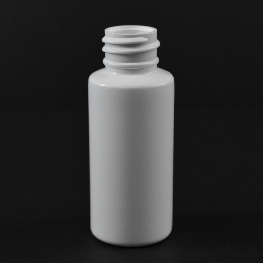 1 oz 20/410 Tall Cylinder Round White HDPE Bottle