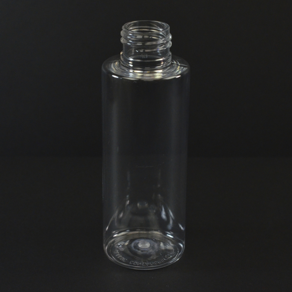100ML 24/410 Cylinder Round Clear PET Bottle