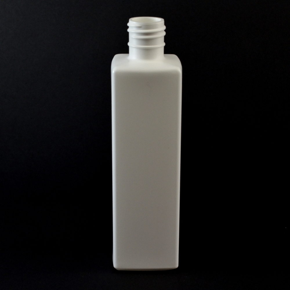 12 oz 28/415 Oblong Square White HDPE Bottle