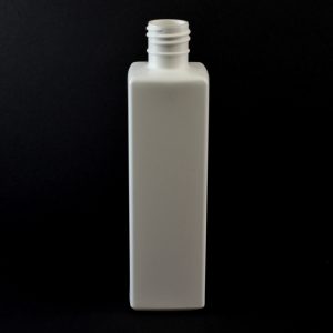 Plastic Bottle 12 oz. Oblong Square HDPE White 28-415_717