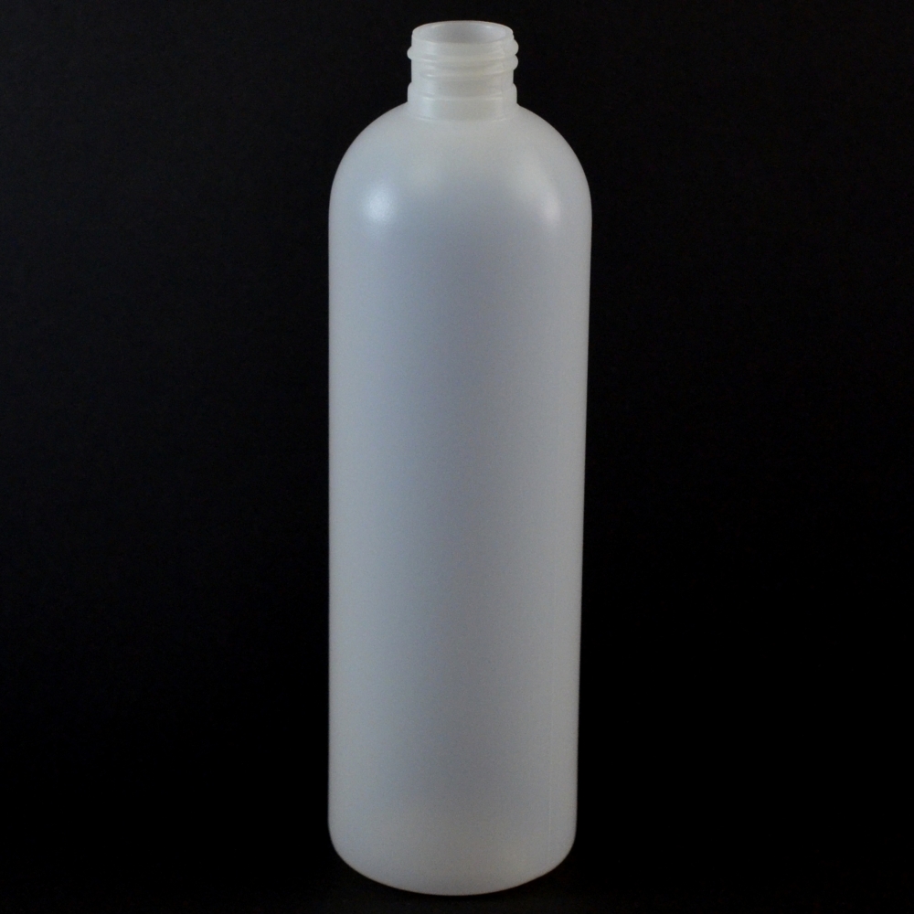 12 oz 24/410 Royalty Round Natural HDPE Bottle