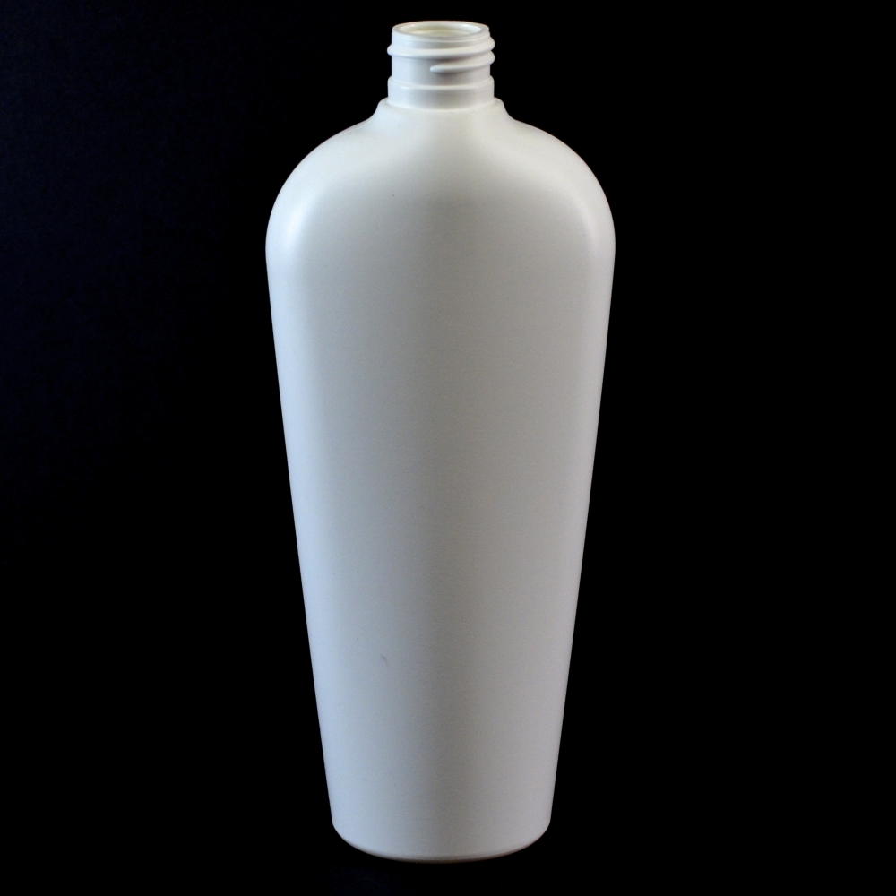 12 oz 20/410 Vail Oval White HDPE Bottle
