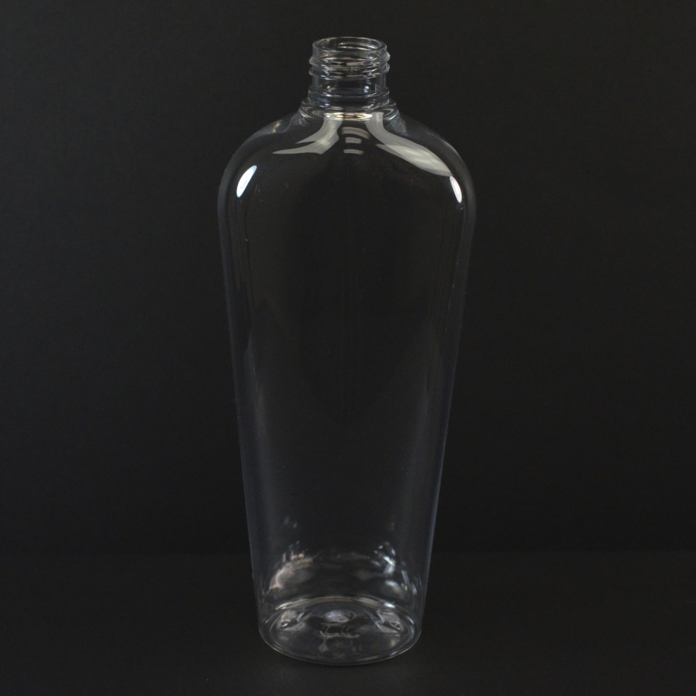 12 oz 24/410 Vail Oval Clear PET Bottle