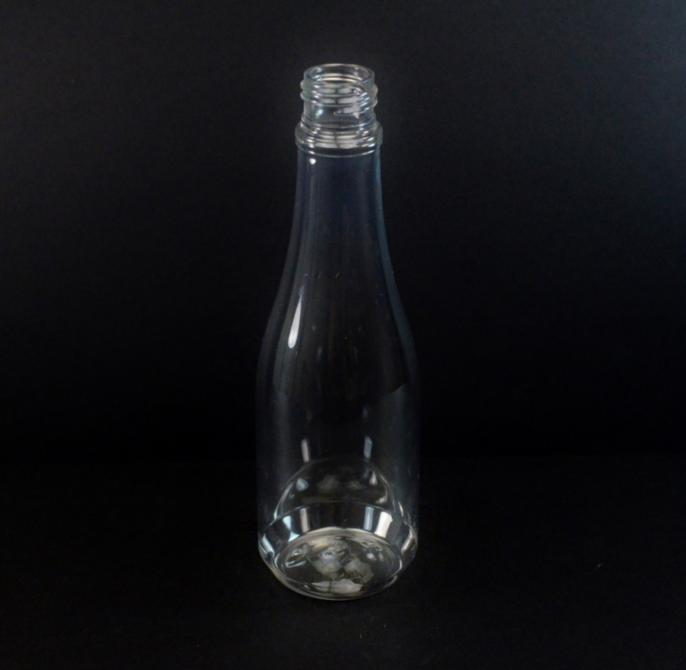 14.5 oz 24/410 Champagne Clear PET Bottle