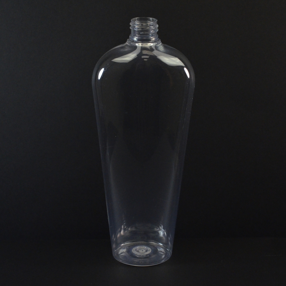 16 oz 24/410 Vail Oval Clear PET Bottle